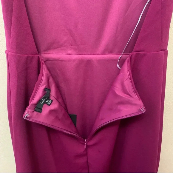 Lulus Never Look Back Magenta Backless Bodycon Midi Dress Size XL NWT New - Picture 10 of 14